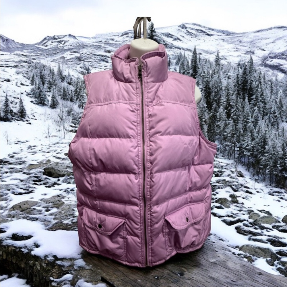 LOFT Lavender down vest size large